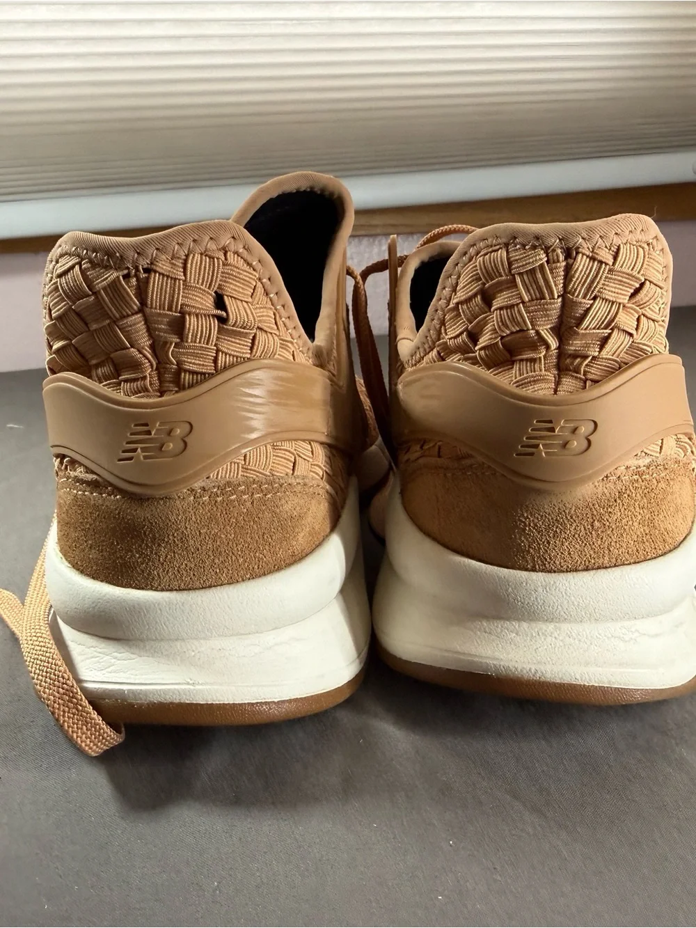New Balance Woven Runner Sneakers - Camel/Tan